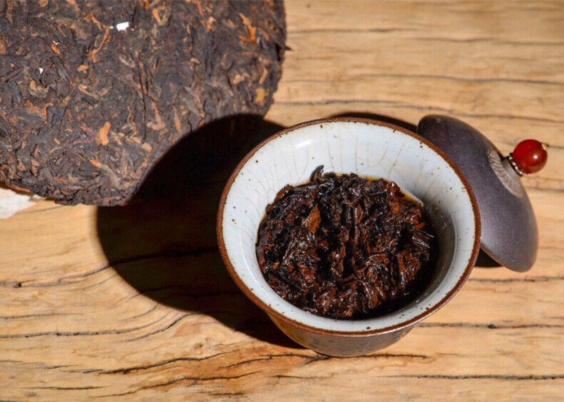 HelloYoung 100g*3 Puerh Tea Ripe Tea Cake Tea Lao Banzhang Ripe Tea Pu'er Ripe Tea Cake