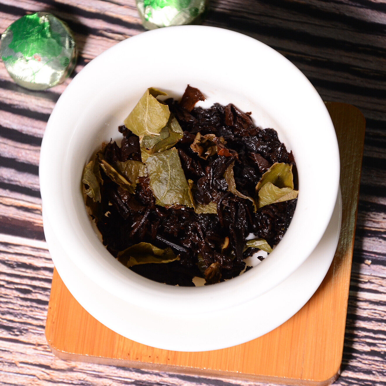 HelloYoung 500g Yunnan lotus leaf mini tuo tea cake gold brick pu-erh tea ripe tea loose