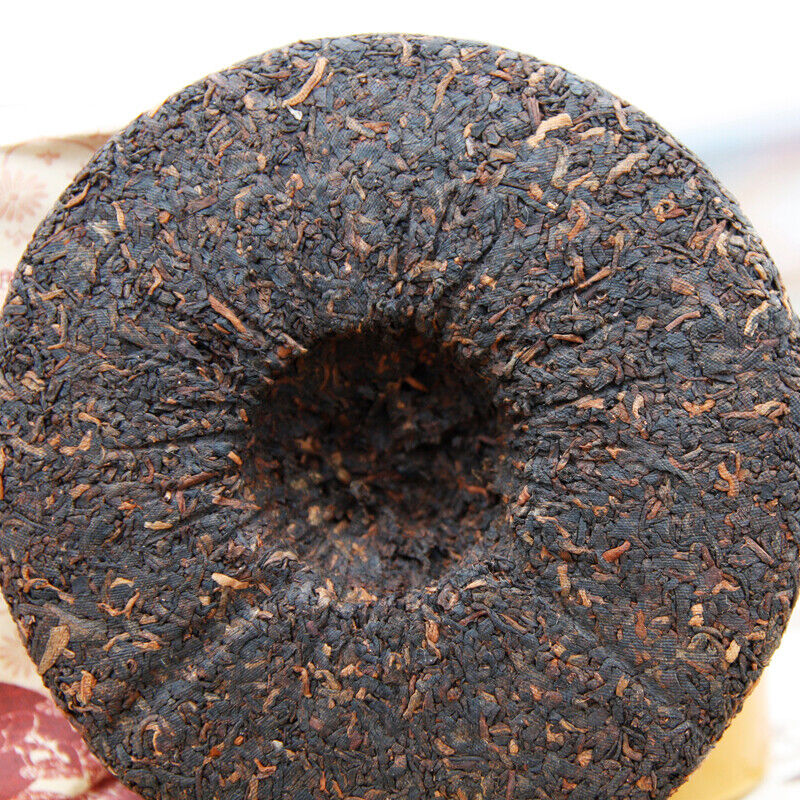 HelloYoung Pu-erh Tea Puer Shu Pu'er Puerh Ripe Tea Cake 500g Menghai Tributary Golden Bud