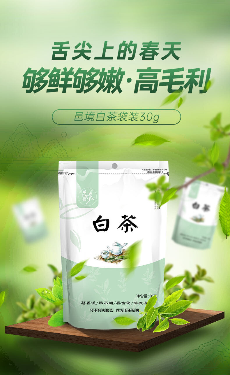 Fresh Fragrance Mellow White Tea  30G New Tea Yijing Taste New Tea