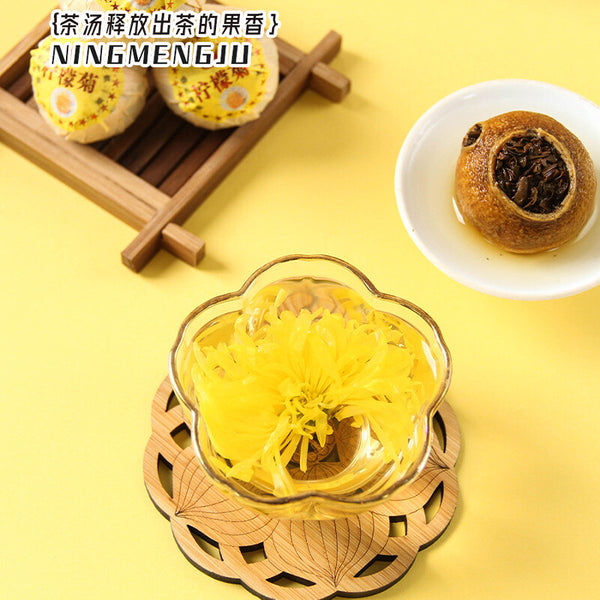 70g Aroma Natural Herbal Blend  Lemon Chrysanthemum Tea Fruit Tea with Lemon