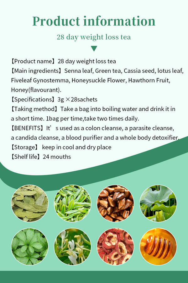 Weight Loss Tea Cleanse 28 Days Detox Slimming Tea Loss Weight Boost Metabolism