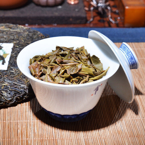 HelloYoung 357g Yunnan Pu'er Raw Tea Cake Man Song Tea Cake 曼松茶饼