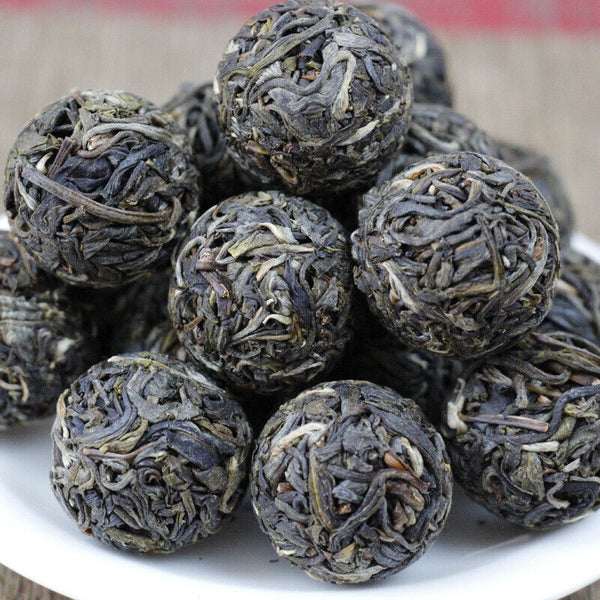 HelloYoung Dragon Pearl Tea Raw Pu-erh Tea White Moonlight White DianhuoTea From 10 pcs.