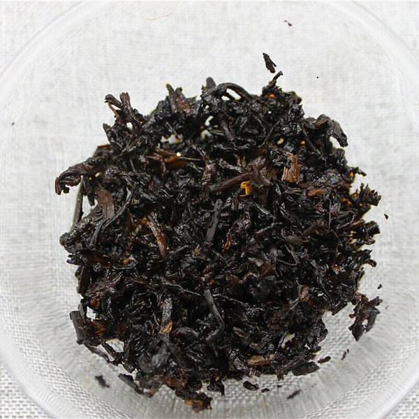 HelloYoung 400g Yunnan aged golden bud cake tea Hongxingxiang old puerh ripe tea leaves