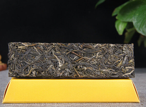 HelloYoung 150g Golden BarIceland Gold Brick Puerh Raw Brick Tea Mengku Gold Leaf Flower