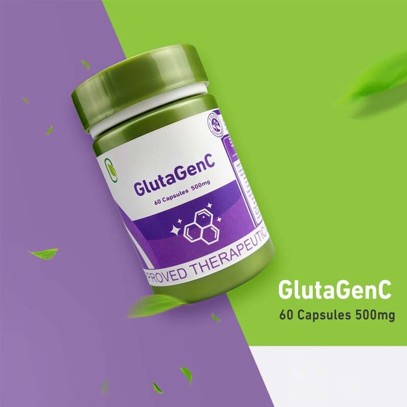 Glutagen C Whitening Capsules for Skin Brightening and Anti-Aging Support 60ct