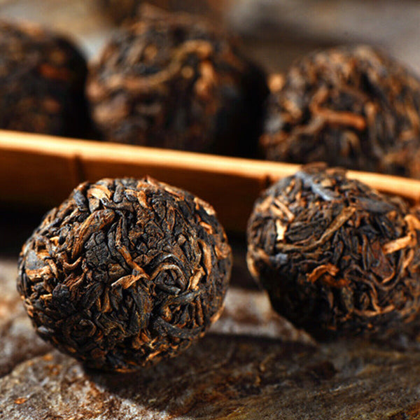 Dragon Ball Mini Oyster Yunnan Top-Grade Cooked Tea Black Puerh Tea Puer Tuo Cha