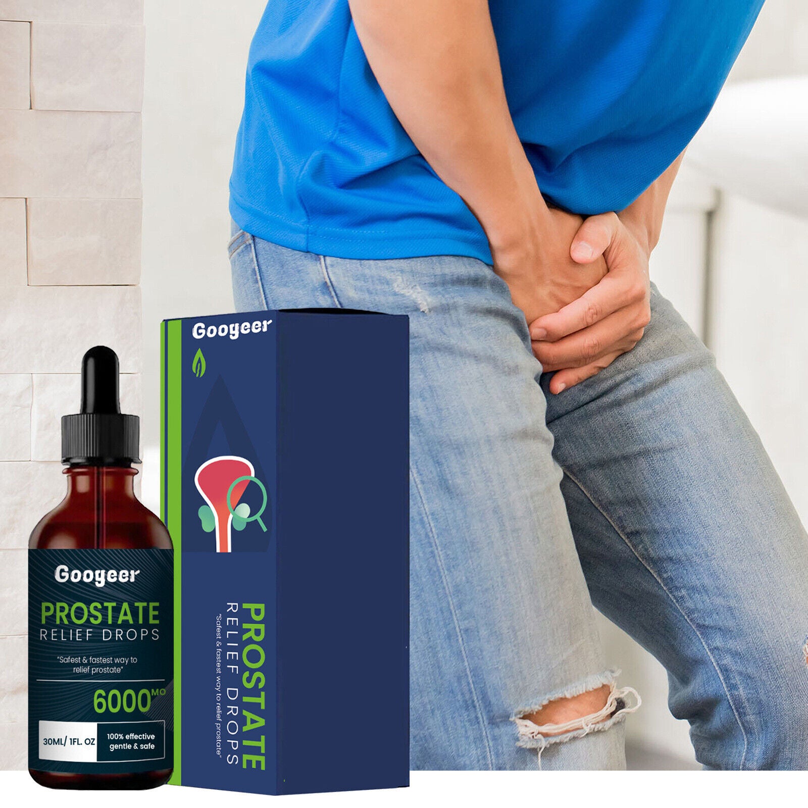 Prostata-Unterstützungstropfen für Männer mit Acetyl L-Carnitin Chlorophyll