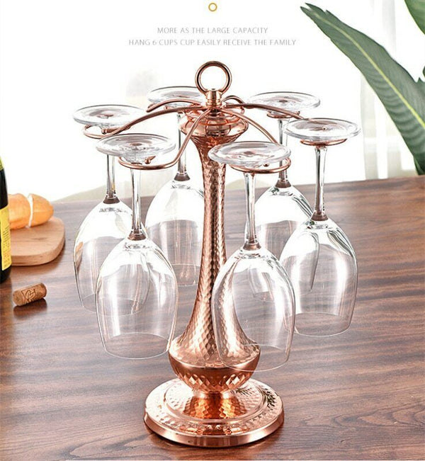 Drinking Glasses Stemware Rack Shelf Creative Iron Wire Wine Rack Stand Hanging