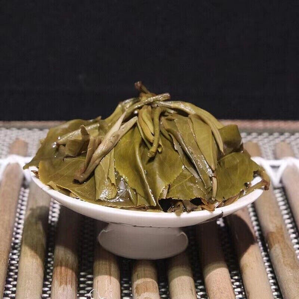 Organic Unfermented Puer Menghai Peacock Health Slimming Natural Tea357g/12.59oz