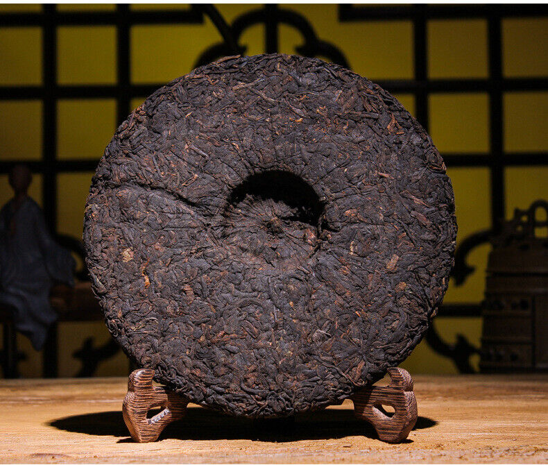 HelloYoung Puerh Ripe Tea Old Banzhang Ripe Tea Cake 357g Pu'er Tea Yunnan Pu'er Tea Cake
