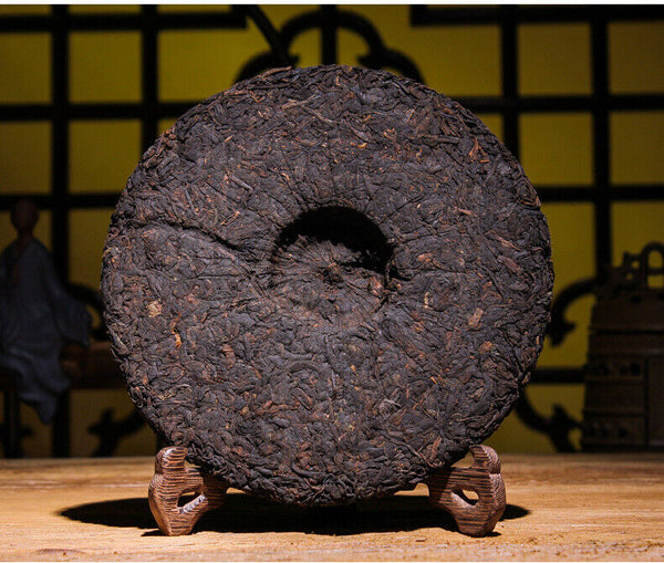 HelloYoung Puerh Ripe Tea Old Banzhang Ripe Tea Cake 357g Pu'er Tea Yunnan Pu'er Tea Cake