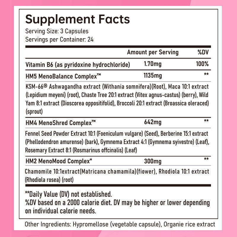 Natural Hormonal Support Capsules for Women Balance Hormones and Wellness