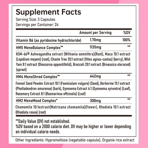 Natural Hormonal Support Capsules for Women Balance Hormones and Wellness