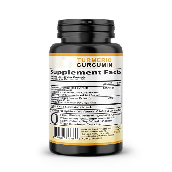 TUMERIC 3000 Mg DAILY TURMERIC MAX Potency CURCUMIN 95% PILLS With Black Pepper