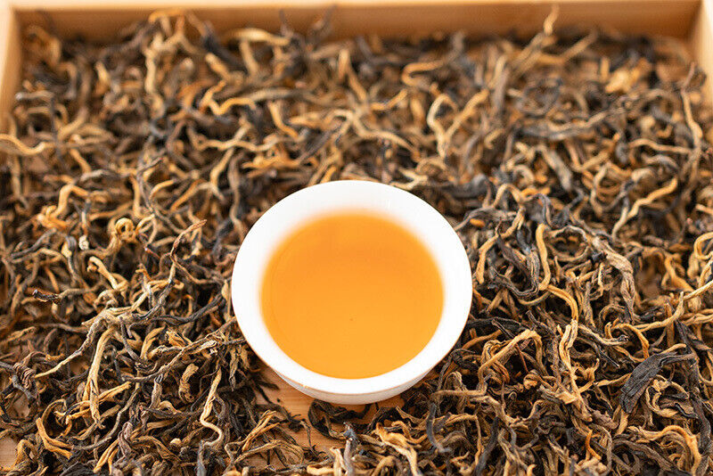 HelloYoung Yunnan black tea one bud one leaf curved strip golden silk Yunnan black tea