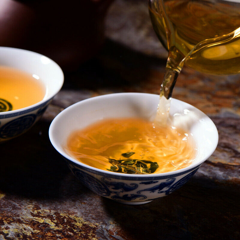 HelloYoung Pu'er Green Tea Premium Old Tree Tea Puerh Raw Tea Cake Old Banzhang 357g