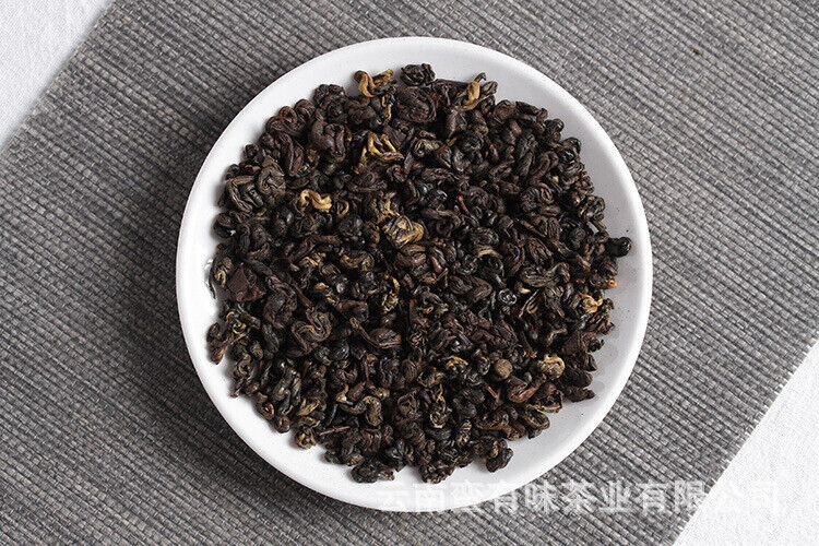 HelloYoung 500g Black Tea Yunnan Fengqing Dian Hong Kung Fu Black Tea Two Leaves Red Conch