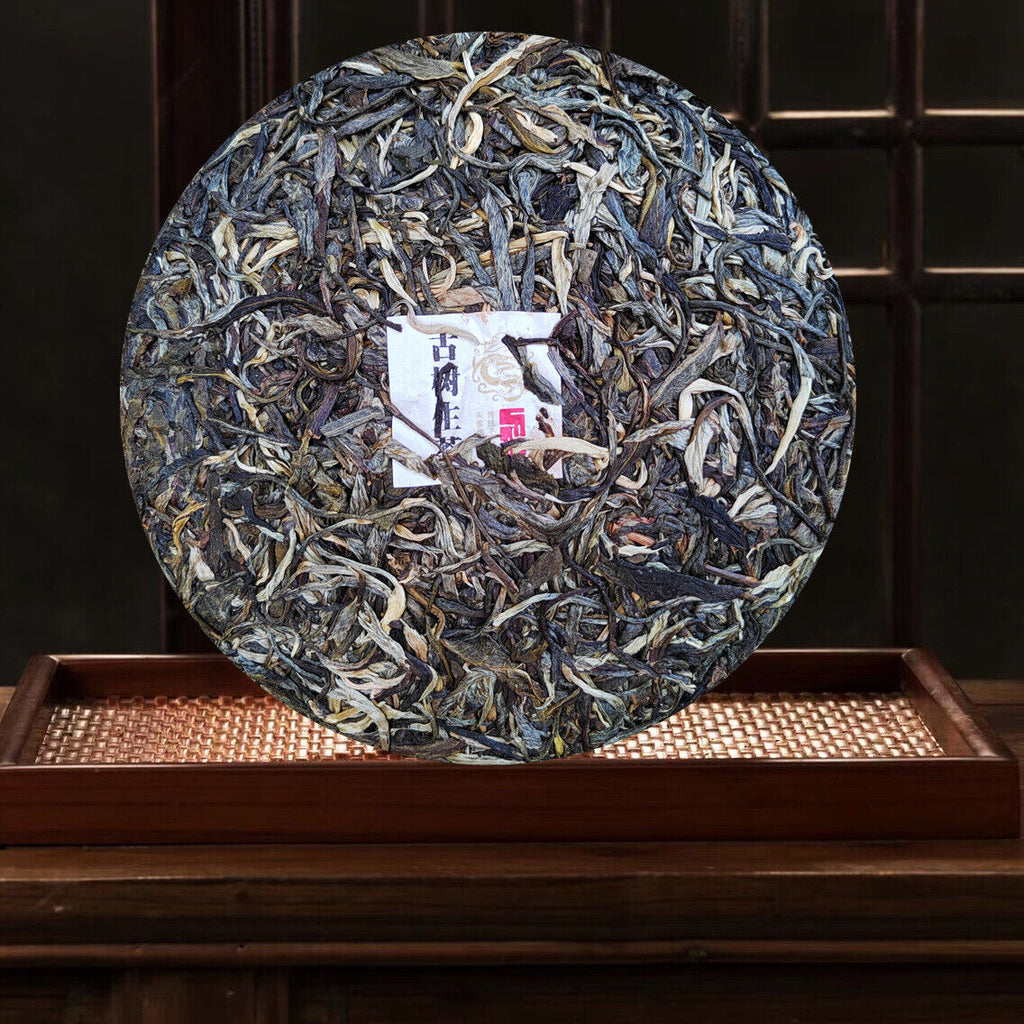 HelloYoung Zhang Jia San Team High-end Puerh Tea Raw Tea Pure Dry Storage 357g/12.59oz