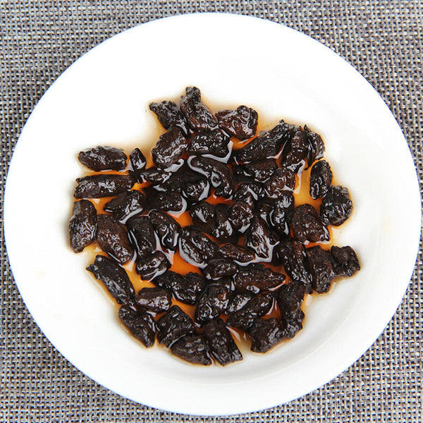 HelloYoung Bulk Yunnan Pu-erh Tea Glutinous Rice Fragrant Bamboo Basket Ripe Puer Tea 500g