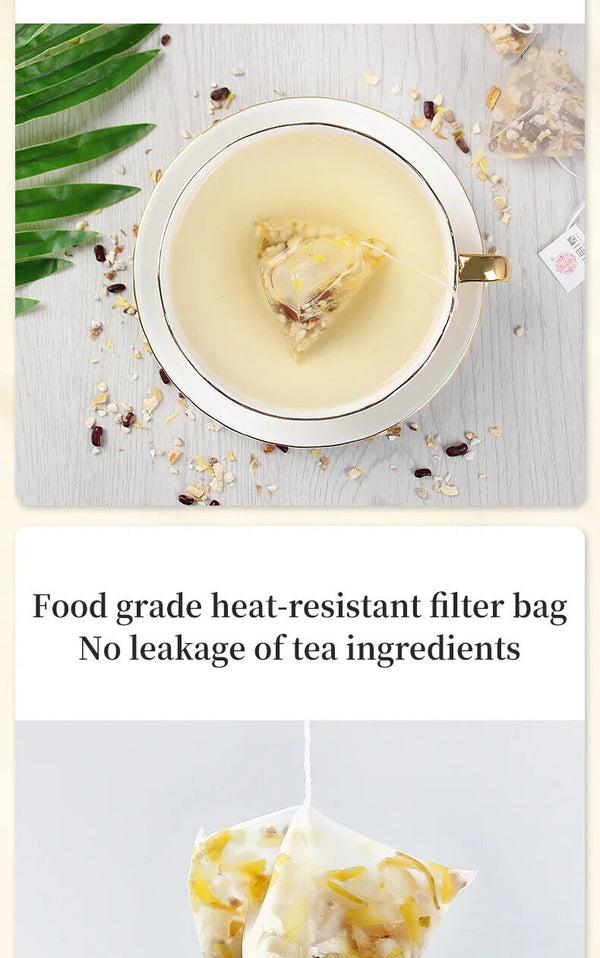 180g/30 Bags Healthy Drink Herb Tea Bag Lemon Red Bean Job's Tears Tea