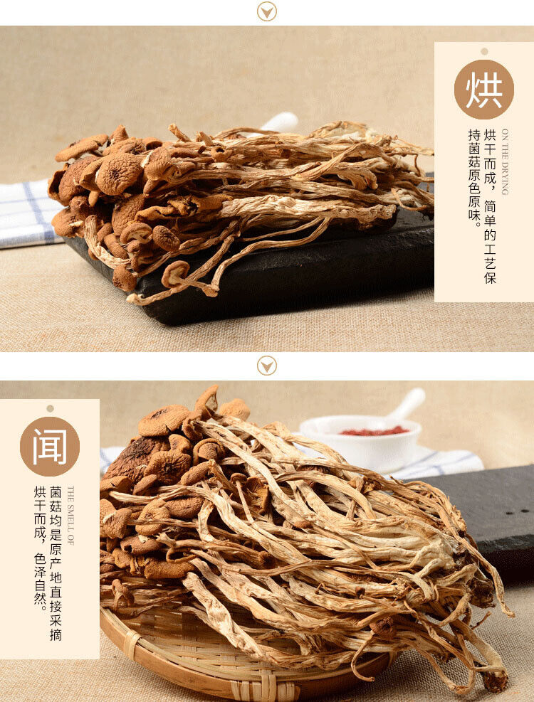 New Premium Dried Tea  Mushroom  Herbal Agrocybe Cylindracea 250g/8.8oz/bag