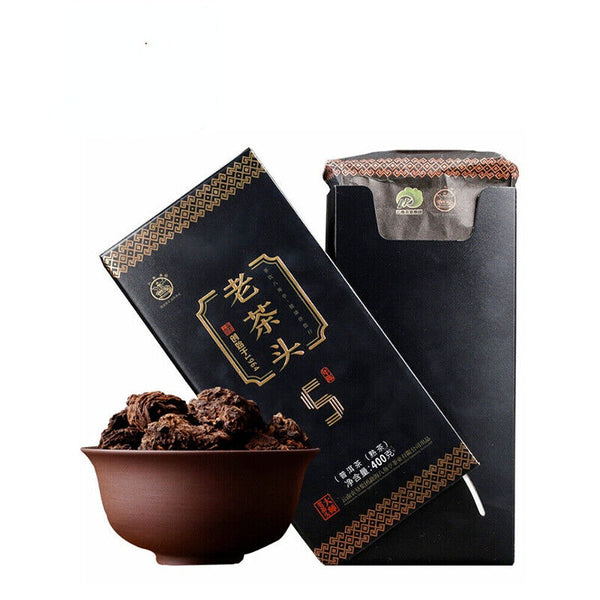 Ripe Cha  Pu'er 5 Years Aged Puer Tea LAO CHA TOU * Ba Jiao Ting Pu-erh 400g