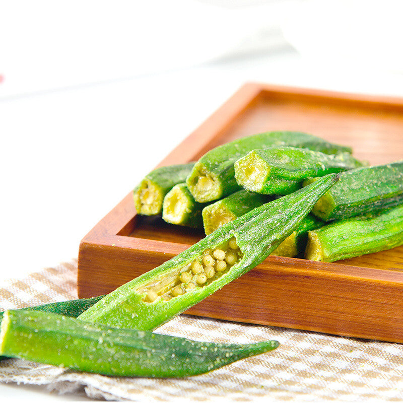 High-quality Okra Crisp Dried Fruit and Vegetable Crisp Instant Snacks 250g