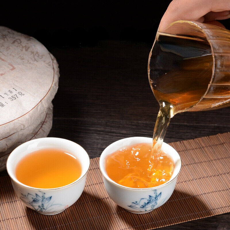 HelloYoung Cake Brown Mountain Big Tree Green Tea Slimming 357g Premium Pu-Erh Raw Tea
