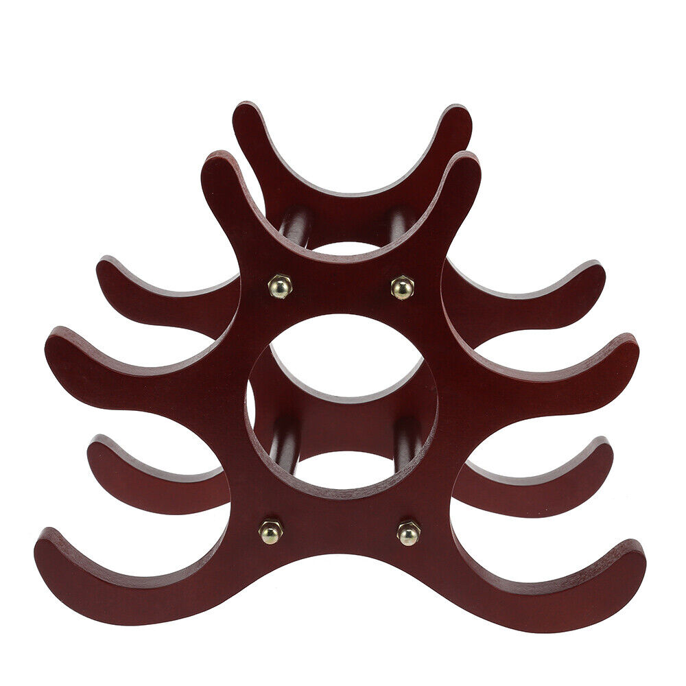 6 Bottle Display Wooden Wine Rack Wine Holders Storage Racks Display Stand  Bar