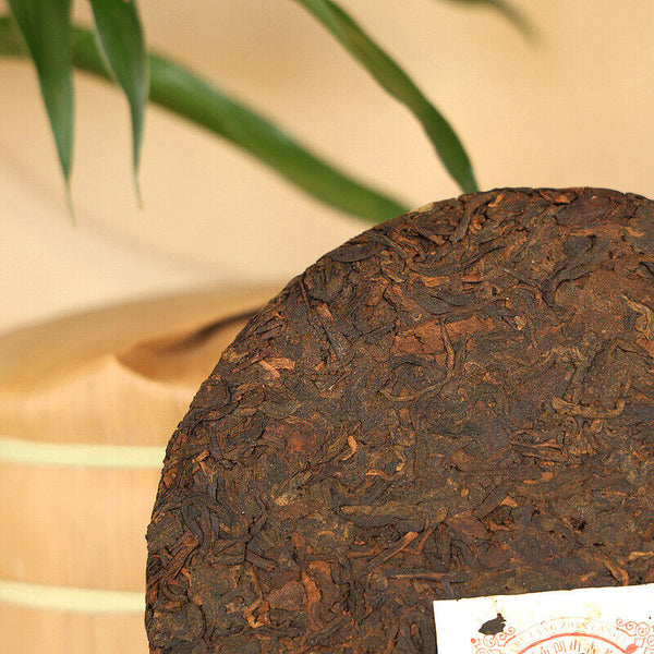 Brown Reserve Pu'er Ripe Tea Pu'er Tea Brown Mountain Qizi Tea Cake 357g