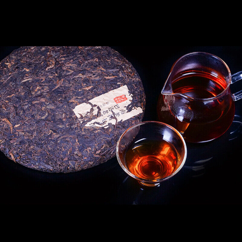 HelloYoung 357g Top Jujube Fragrant Pu'er Ripe Tea Menghai Big Leaf Pu'er Tea Cooked Cake