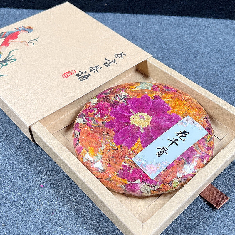 Dried Flower Tea Cake 200g Natural and Healthy Dried Flower Tea Rose Flower Cake