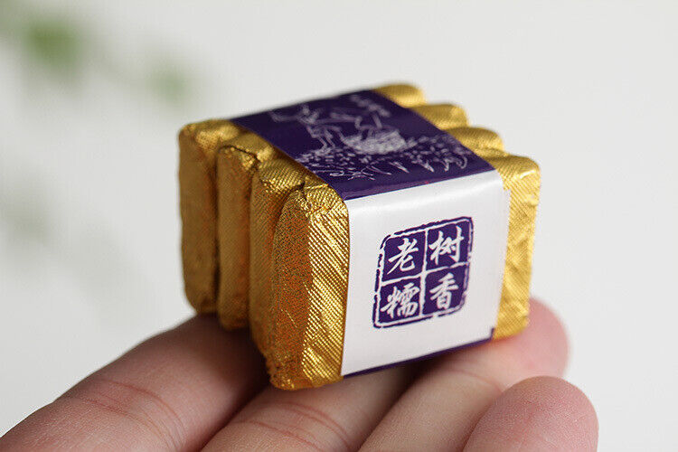 HelloYoung 500g Yunnan Pu-erh Ripe Tea Glutinous Aromatic Mini Square Brick Tea Thin Slices