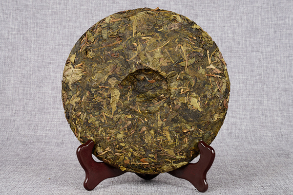HelloYoung 357g Puerh Tea Hundred Year Old Tree Raw Tea Cake Golden Leaf Puerh Tea Cake