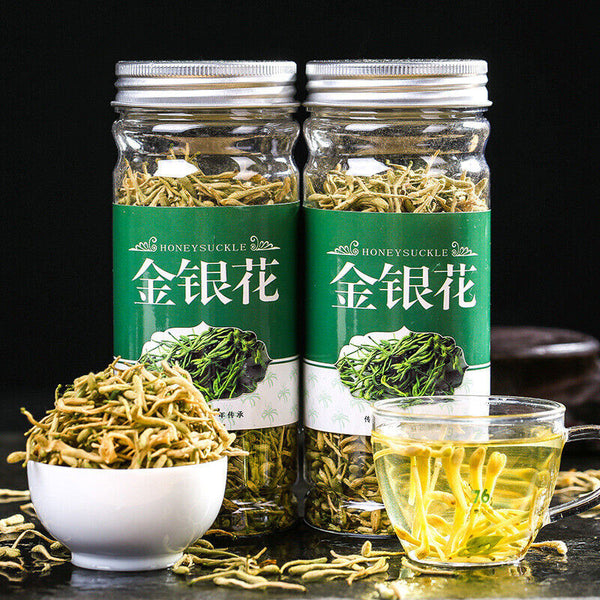 HelloYoung 40g Natural Honeysuckle Herbal Tea Jinyinhua Chinese Ecology Organic Flower Tea
