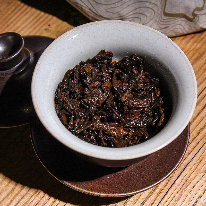 HelloYoung Puerh Ripe Tea Old Banzhang Ripe Tea Cake 357g Pu'er Tea Yunnan Pu'er Tea Cake