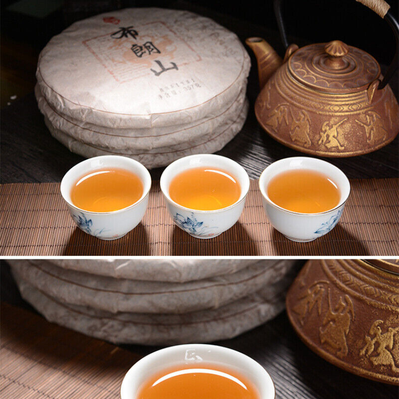 HelloYoung Cake Brown Mountain Big Tree Green Tea Slimming 357g Premium Pu-Erh Raw Tea