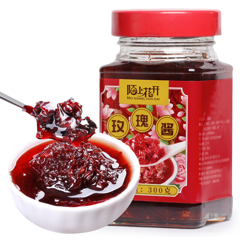 Edible Rose Flower Tea Jam Flower Jam Ingredients Snacks 300g Rose Jam Main image
