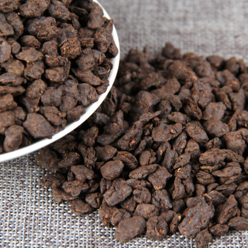 500g Pu'er Ripe Tea Yunnan Pu'er Tea Crushed Silver Old Tea Head Craft Tea Secondary image