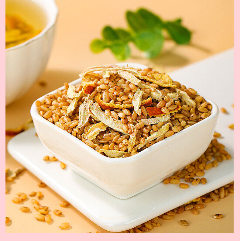 HelloYoung Organic Chenpi Ginger Rice Tea Blend Loose Leaf Infusion for Health and Wellness