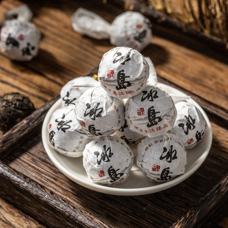 500g Yunnan Pu'er Raw Tea Dragon Pearl Tea Lincang Iceland Raw/ripe Pu'er Tea