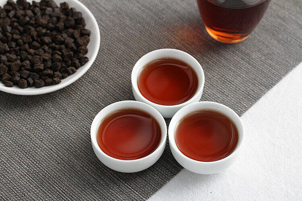 HelloYoung 500g Yunnan Pu'er Ripe Tea 09 Menghai Nuoxiang Tea Fossil New C1 Crushed Silver