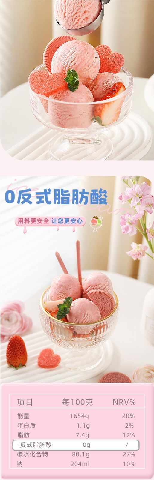 Ice Cream Powder Homemade Soft Mix Dessert Ingredients