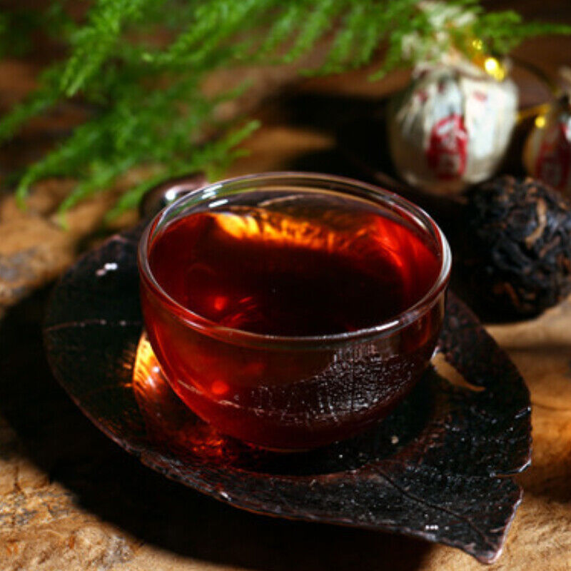 HelloYoung Pu-Erh Tuocha Big Leaf Species Pu'er Ripe Tea Fermented Pressed Black Tea 500g