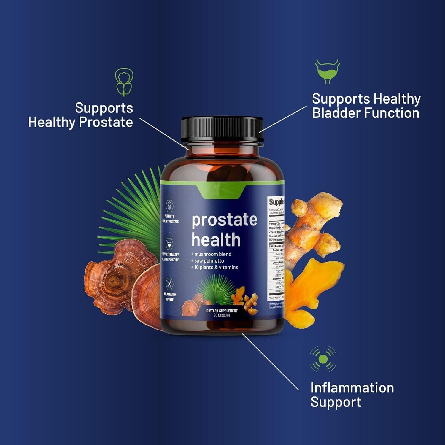 Prostate Health Capsules Natural Support for Men’s Wellness 60 Count