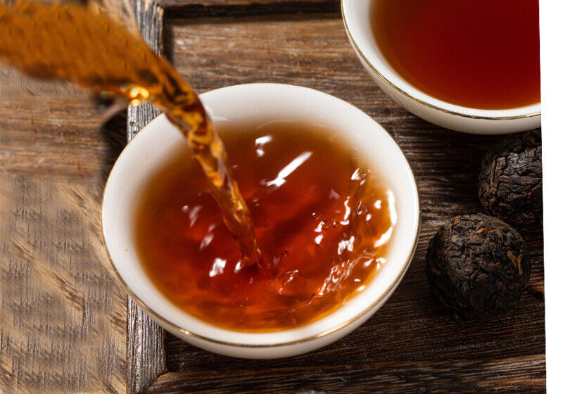 500g Yunnan Pu'er Raw Tea Dragon Pearl Tea Lincang Iceland Raw/ripe Pu'er Tea