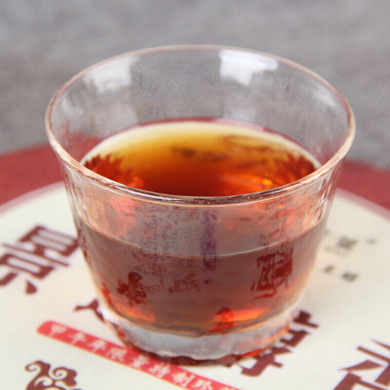 HelloYoung 357gJingmai Ancient Tree Tea Yunnan Big-leaf Tea Jing Mai Chun Xiang Ripe Tea