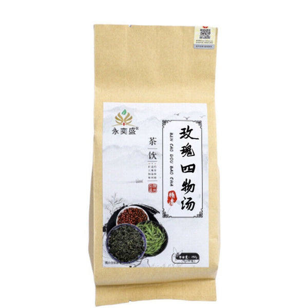 Rose Four Substance Peach Blossom Herbal Tea for Women Premium Tea Bags